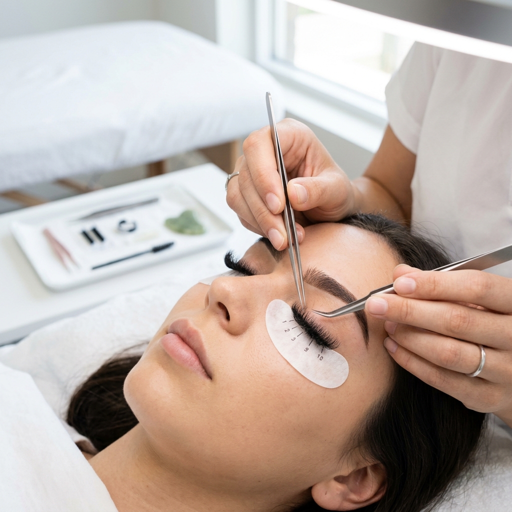 Brow and lash beauty service